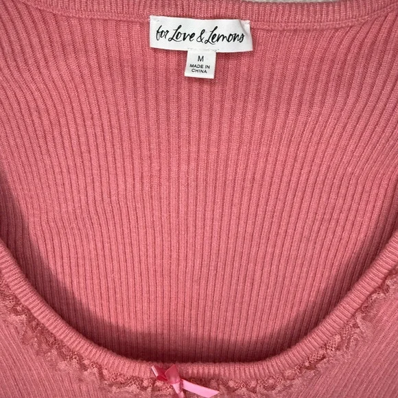 for Love & Lemons Calla Knit Top size M - Picture 3 of 5